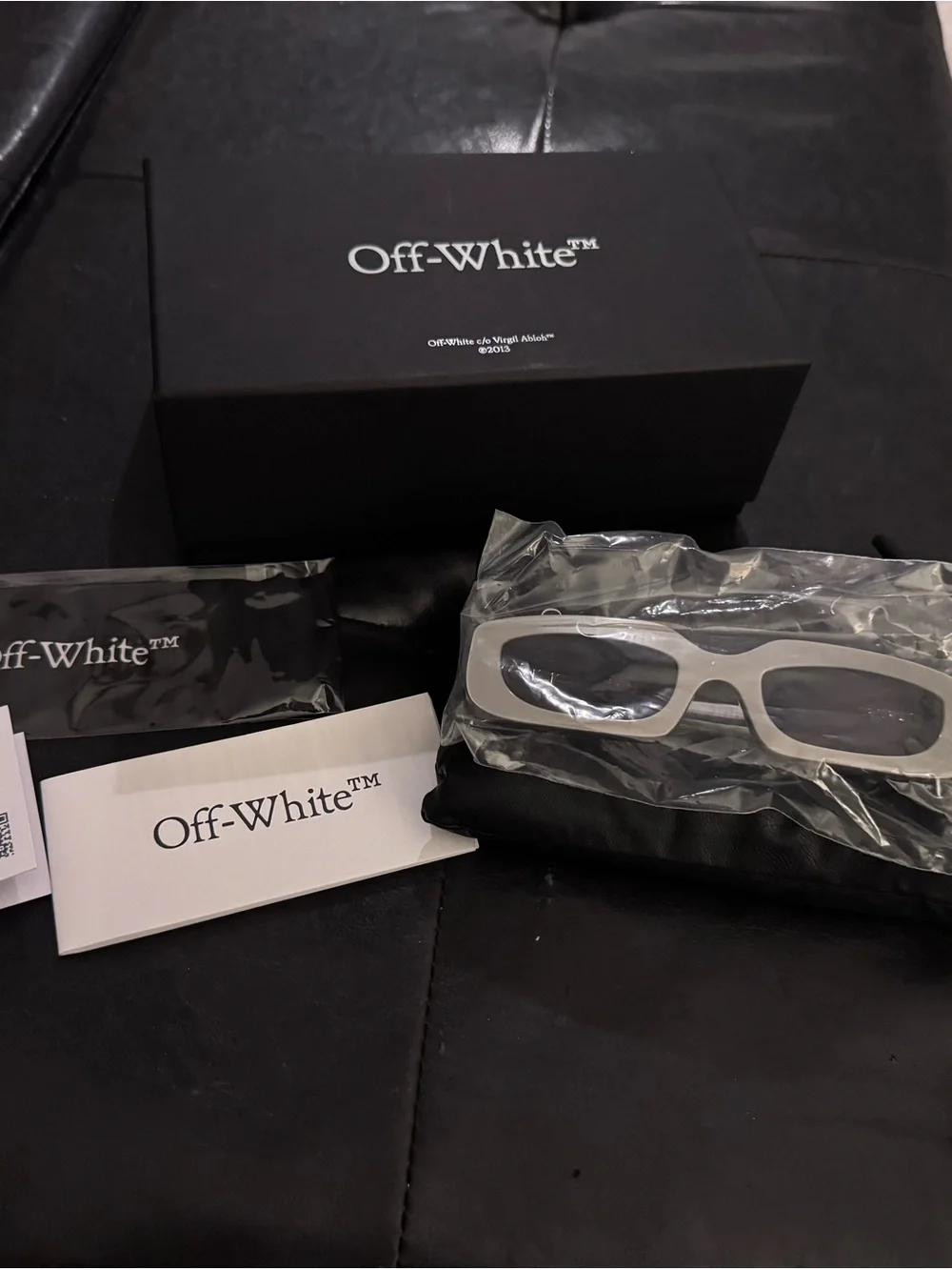 🆕 Off-White™ White Rectangle Sunglasses | Brand New/NWT
